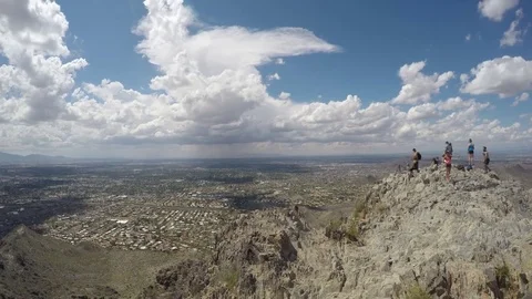 Camel Back Mountain time-lapse, Arizona Stock Footage 72124295