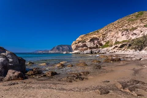 Camel beach in kos Foto stock