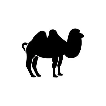 Camel black icon . Stock Illustration