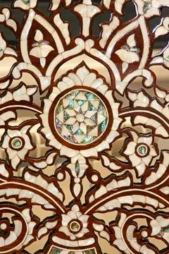 Camel bone pattern Classic Morrocan patern carved in camel bone Copyright:... 스톡 사진