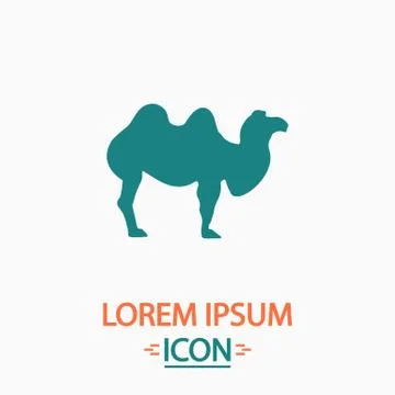 Camel computer symbol Stock Illustration