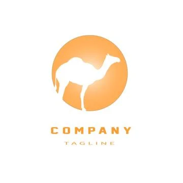 Camel design logo Stock Illustration