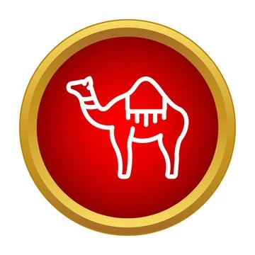 Camel dromedary icon representing desert animal transportation Stock Illustration