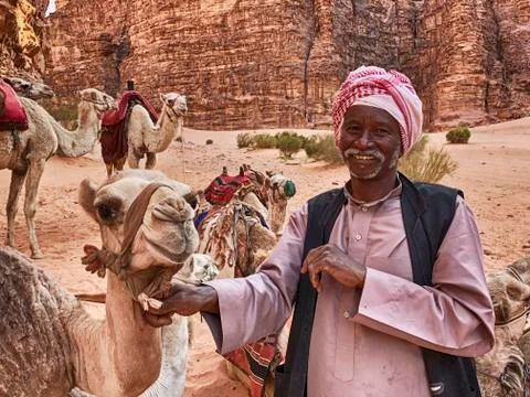 The Camel Herder Foto stock