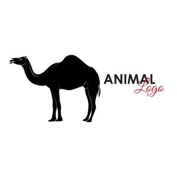 Camel icon logo symbol vector illustration Stock Illustration