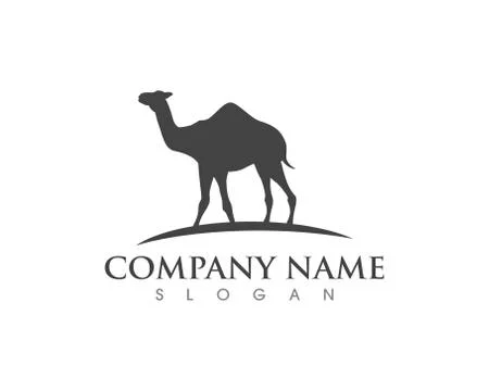 Camel Icon Logo Template design Stock Illustration
