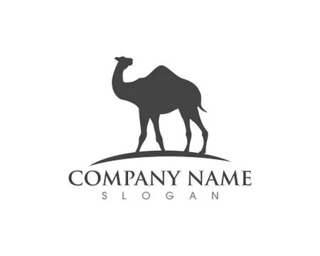 Camel Icon Logo Template design Stock Illustration