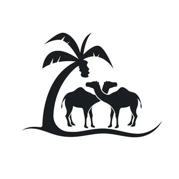 Camel  icon vector illustration design template Stock-Illustration