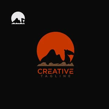 Camel logo Illustrazione stock