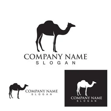 Camel logo template vector Stock Illustration