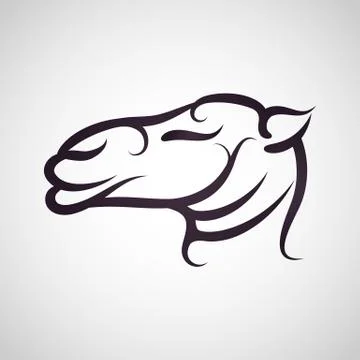 Camel logo vector Stock Illustration