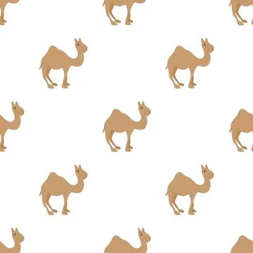 Camel pattern seamless vector Illustrazione stock
