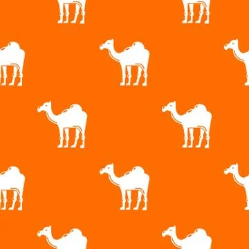 Camel pattern vector orange イラスト素材