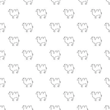 Camel pattern vector seamless 스톡 일러스트