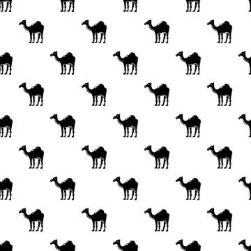 Camel pattern vector seamless Illustrazione stock