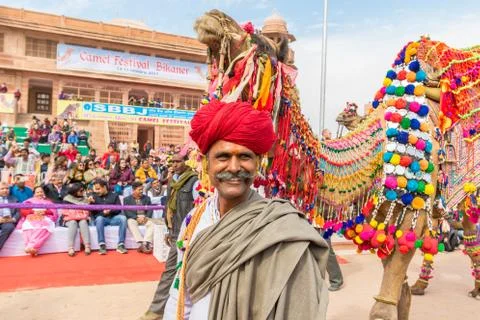 Camel procession Stock Photos