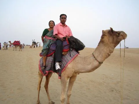 Camel riding Stock Photos