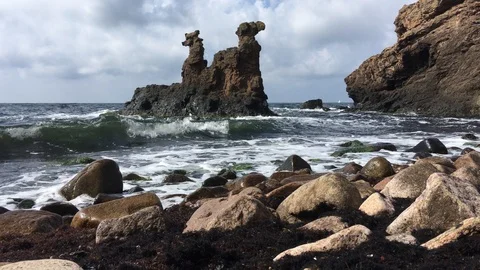 Camel rock in denmark Stock Footage 116685882