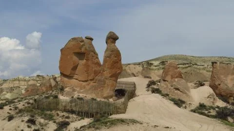Camel Rock Formation in Devrent, Imaginary Valley, Cappadocia Stock Photos