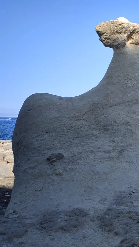 The Camel Stone, St Peter's Pool, Delimara, Malta 動画素材 332588447