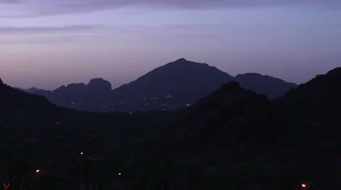 Camelback Mountain at Sunset Stock Footage 23114690