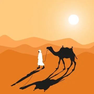 CamelDesert Stock Illustration