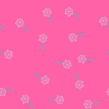 Camellia flower spring vector seamless pattern 스톡 일러스트