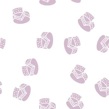 Camembert cheese glyph vector seamless pattern Stock Illustration