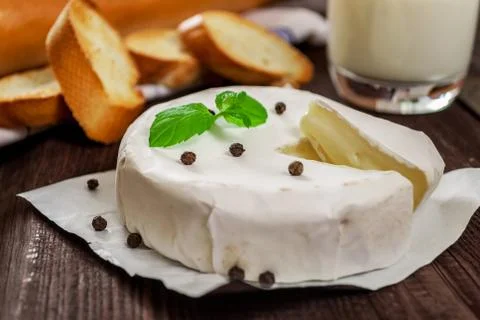 Camembert cheese Stock Photos