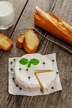 Camembert cheese Stock Photos