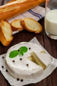 Camembert cheese Stock Photos