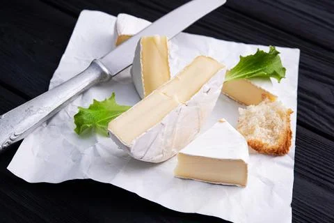 Camembert cheese Stock Photos