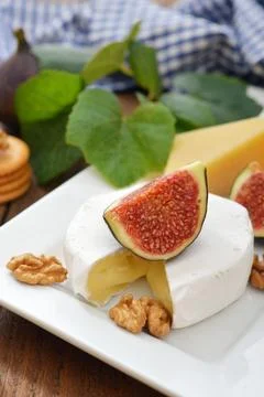 Camembert cheese Stock Photos