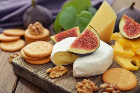 Camembert cheese Stock Photos