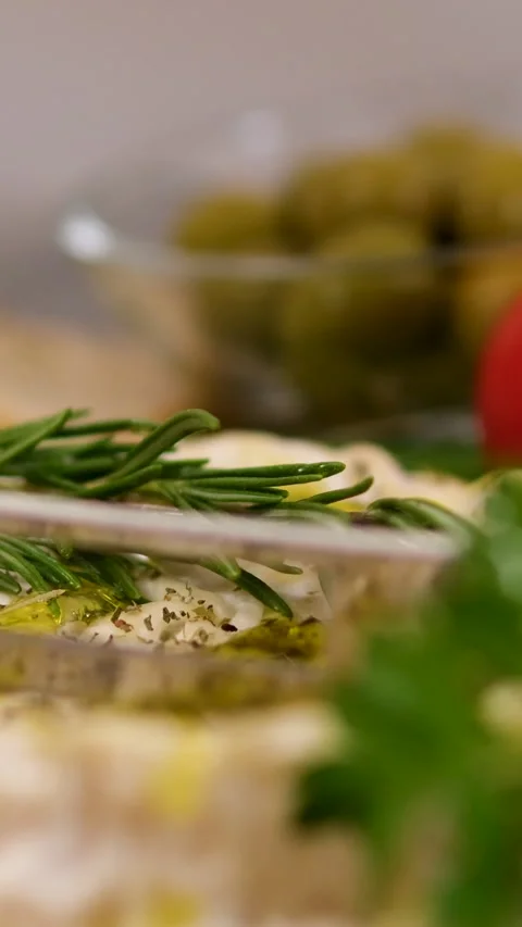 Camembert, Cooking process, Step by step worker at a craft cheese factory turns Stock Footage 303854267
