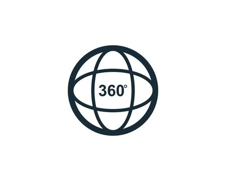 Camera 360 Degree Icon Vector Logo Template Illustration Design Иллюстрация