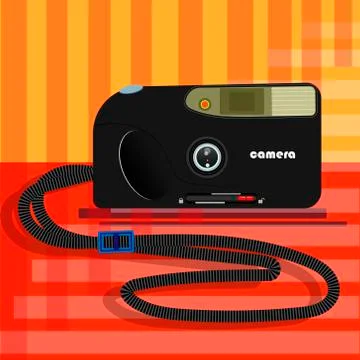 Camera from the 90 's Stock Illustration