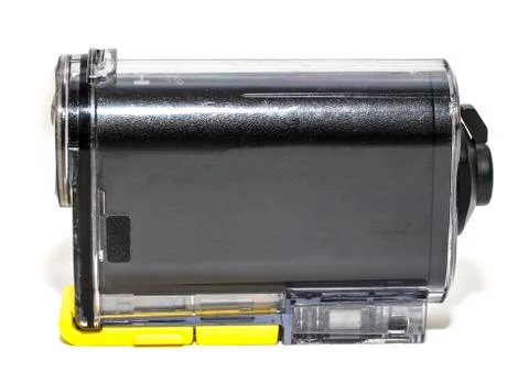 Camera Action Cam on a white background. Stock Photos