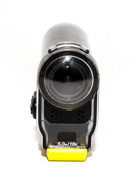Camera Action Cam on a white background. Stock Photos