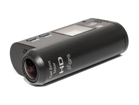 Camera Action Cam on a white background. Stock Photos