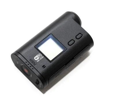 Camera Action Cam on a white background. Foto stock