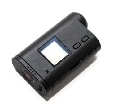 Camera Action Cam on a white background. Stock Photos