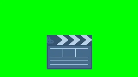Camera - action. Cinema, television program production object. Open clapperboard Video stock 332109129