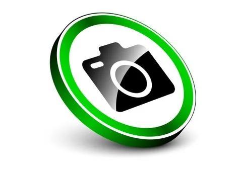 Camera allowed 3d object  스톡 일러스트