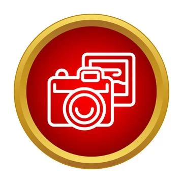 Camera and image gallery capturing digital memories icon Stock Illustration