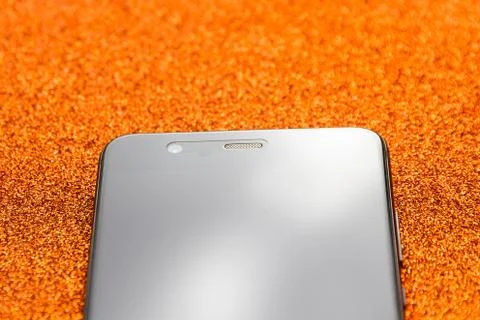 Camera and microphone of a smartphone Foto stock