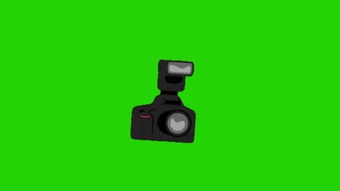 Camera animation on green screen 動画素材 331500970