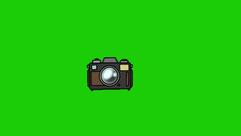 Camera animation on green screen Vidéo 334116892