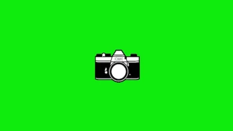 Camera animation on green screen Stock Footage 335257583