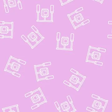 Camera anti shock tool line seamless pattern 스톡 일러스트